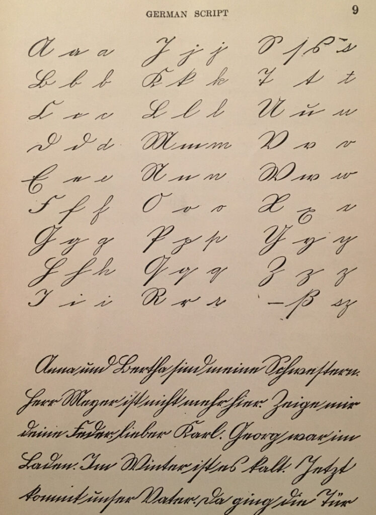 german handwriting