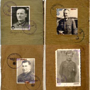 WW2 German Soldbuch Portrait Photos - In Trenches